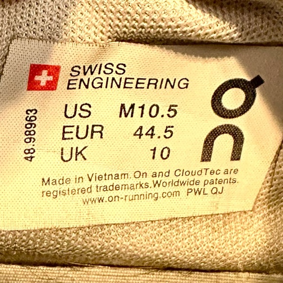 Men's sneakers On Running The Roger Advantage White/Reseda 48.98963 M Size 10.5 - Picture 7 of 7